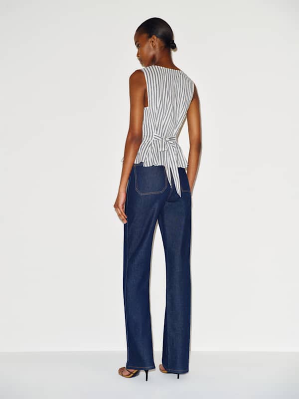 Ella-Jane Top - Antibes Stripe