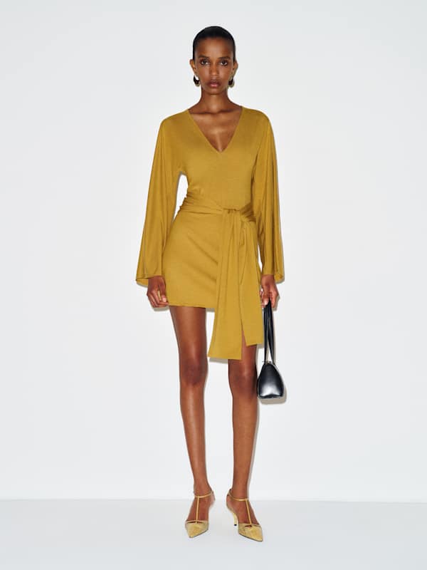 Hadley Knit Dress - Citrine
