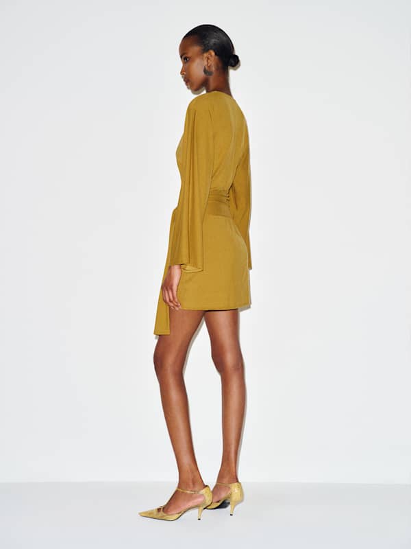 Hadley Knit Dress - Citrine