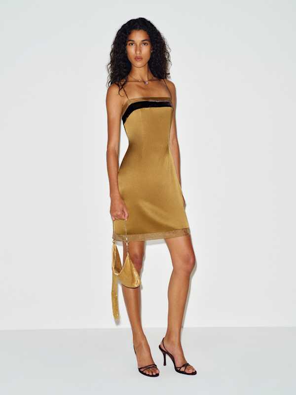 Ziba Silk Dress - Citrine