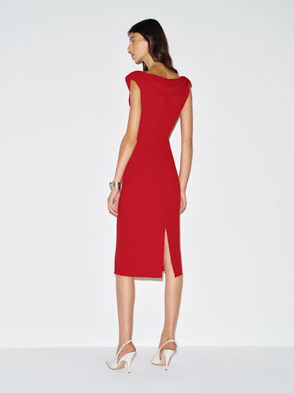 Elliana Dress - Lipstick