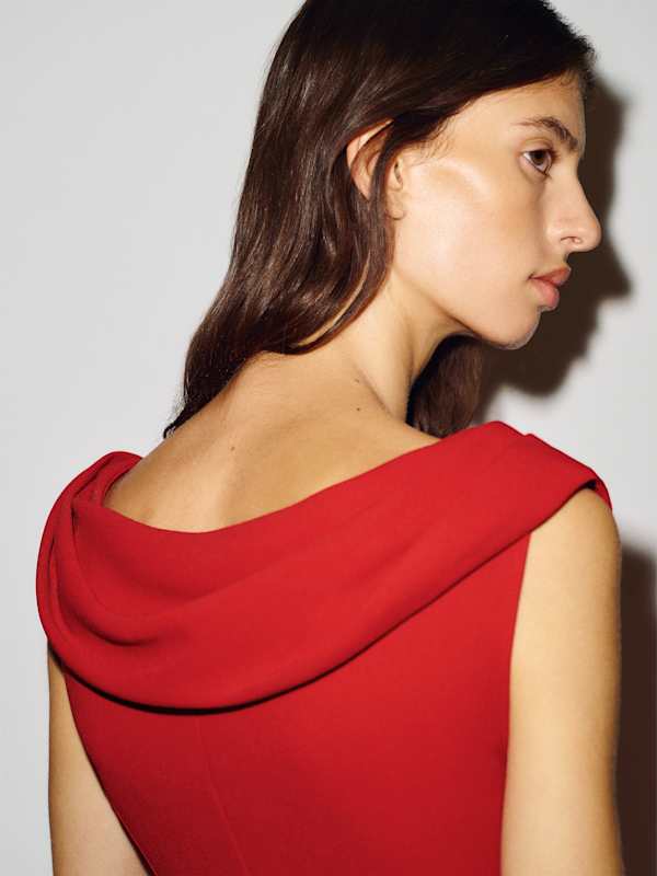 Elliana Dress - Lipstick