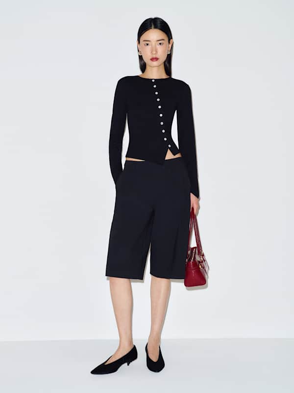 Elena Knit Top - Black