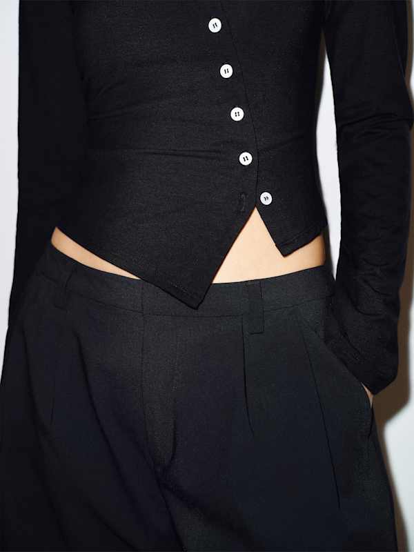 Elena Knit Top - Black