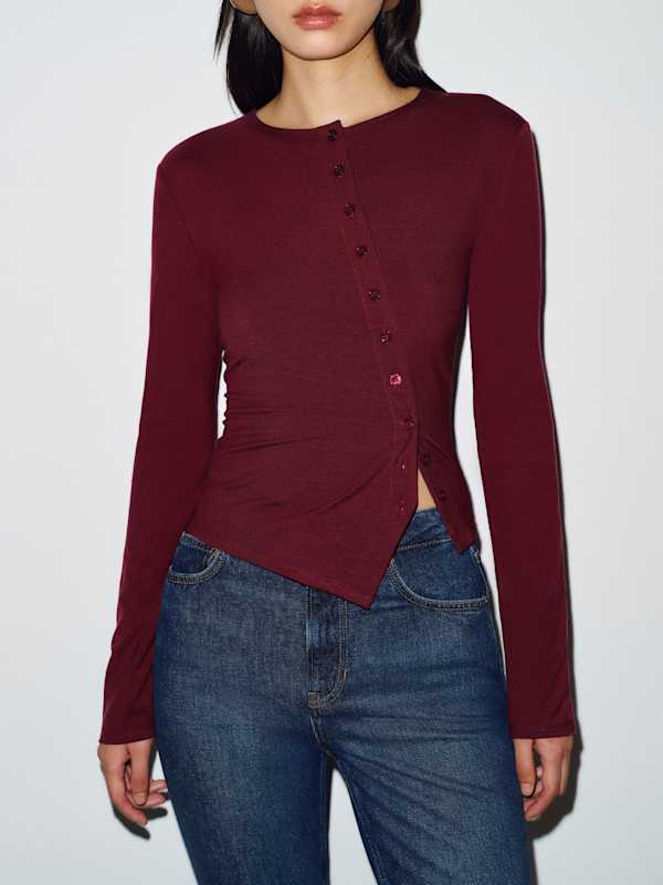Elena Knit Top - Boysenberry