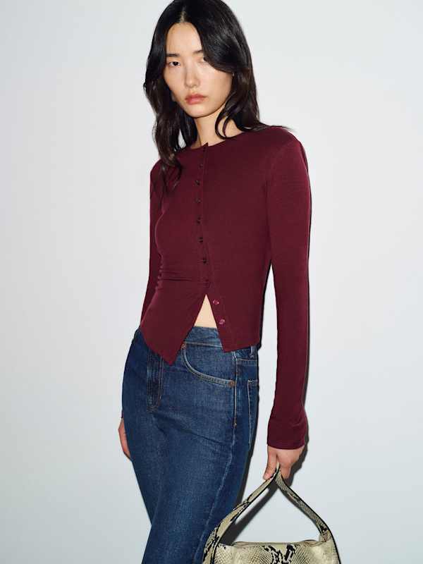 Elena Knit Top - Boysenberry