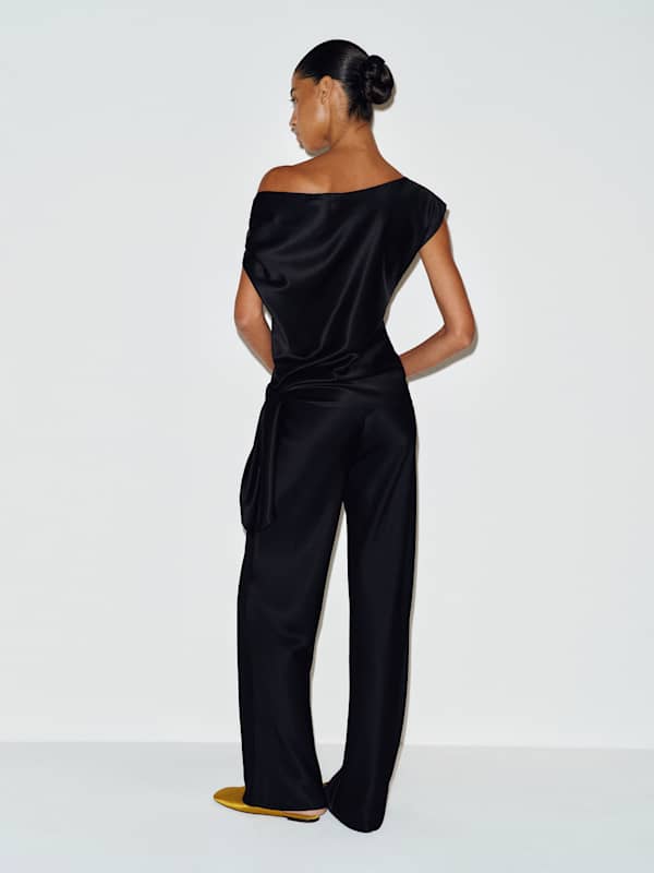 Sonnet Satin Two Piece - Black