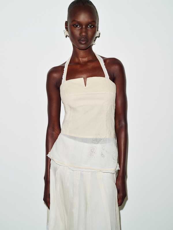 Vintage Cop Copine Set - Cream