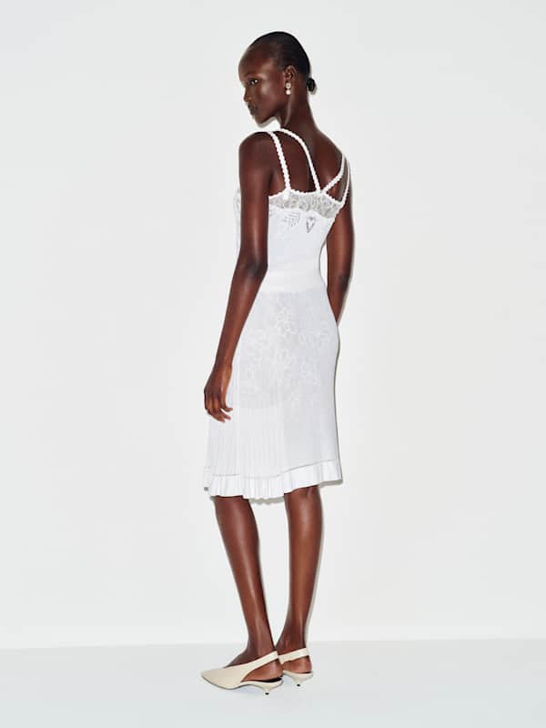 Vintage Chanel Hearts Dress - White