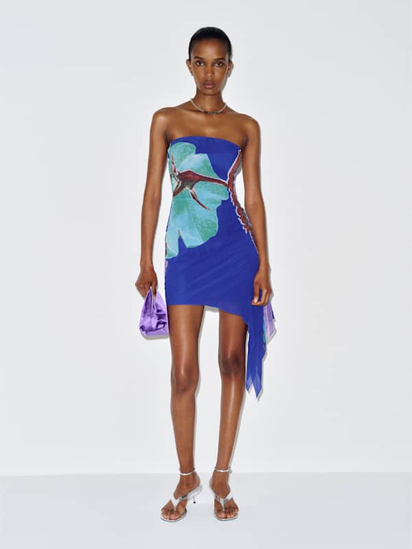 Robe vintage Hibiscus Valentino Vivienne Tam - Multicolore