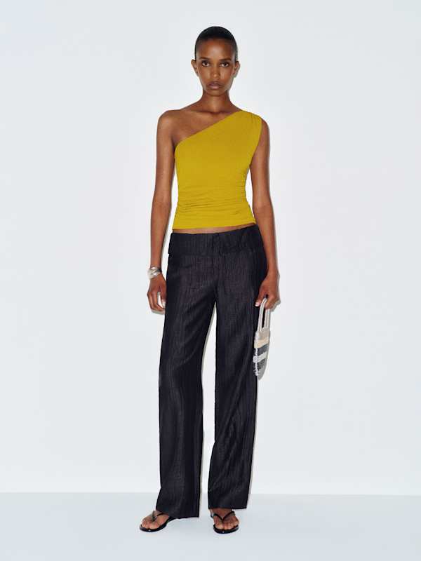 Vintage Jean Paul Gaultier One Shoulder Top - Yellow