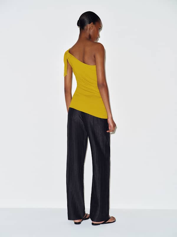 Vintage Jean Paul Gaultier One Shoulder Top - Yellow