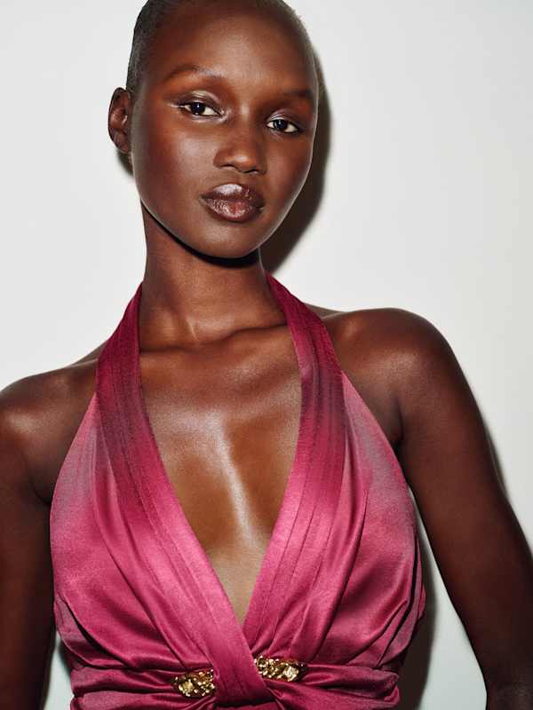 Vintage Roberto Cavalli Serpent Dress - Wine