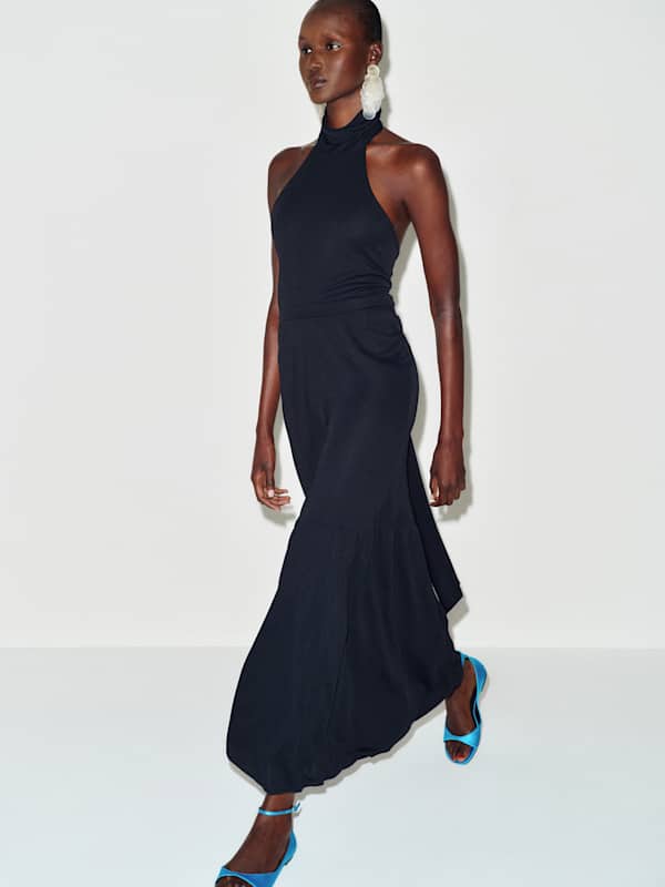 Vintage Moschino Backless Dress - Black