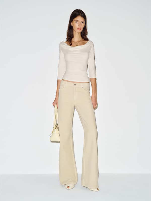 Giselle Knit Top - Fior Di Latte