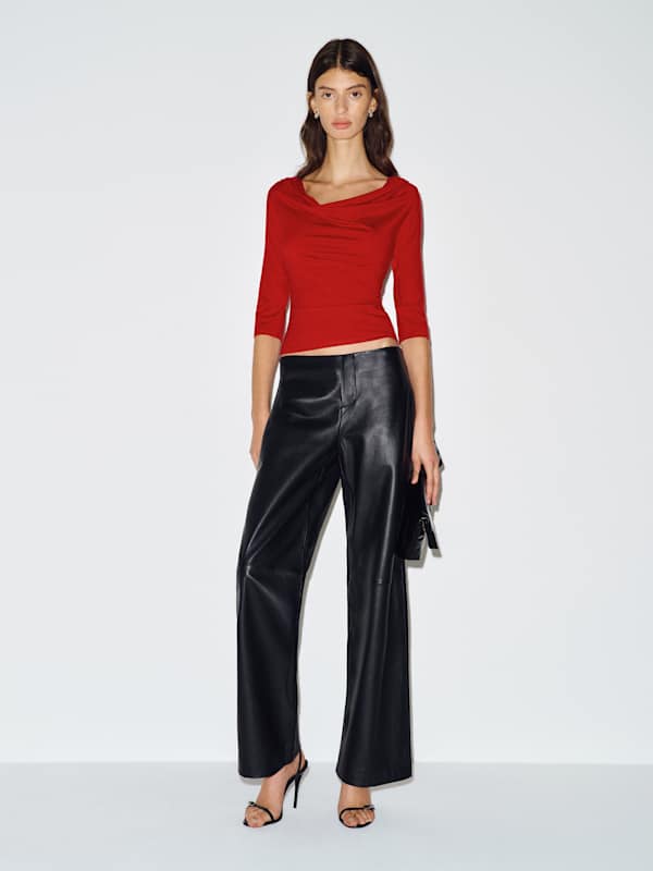 Giselle Knit Top - Lipstick