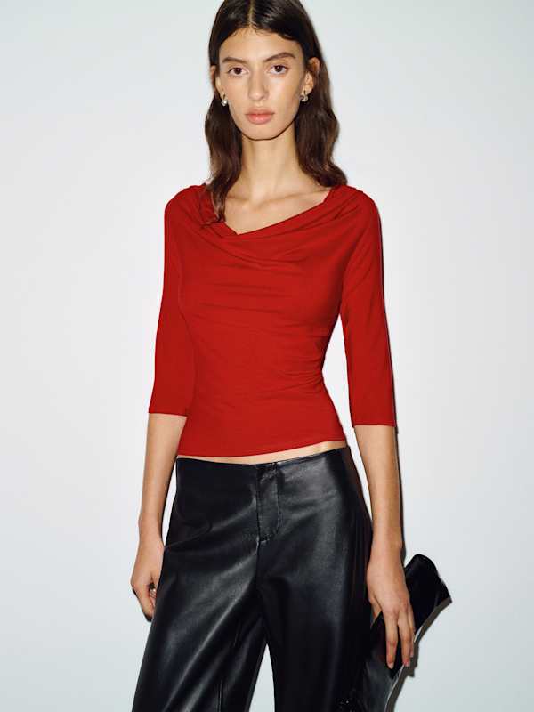 Giselle Knit Top - Lipstick