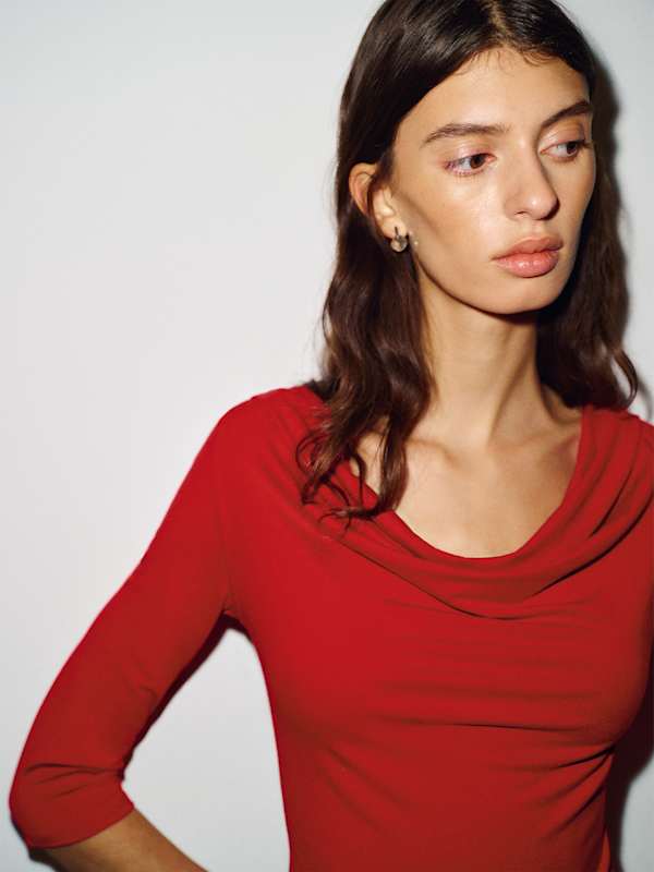 Giselle Knit Top - Lipstick