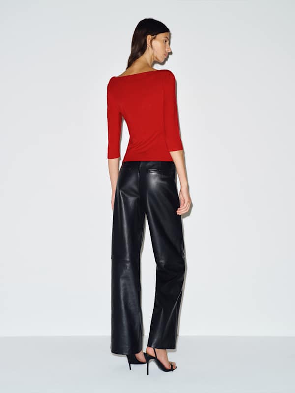 Giselle Knit Top - Lipstick