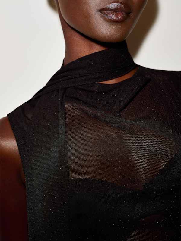 Alessandra Knit Top - Black