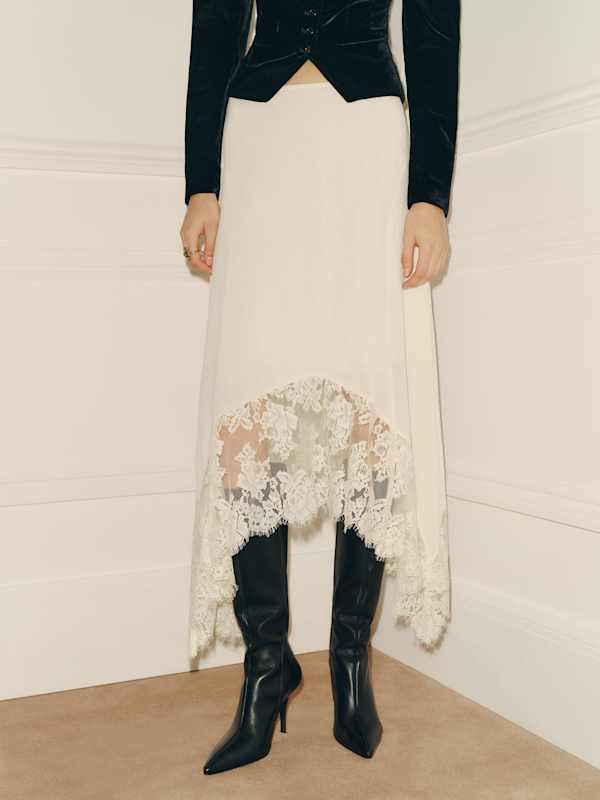 Petites Mccall Skirt - Fior Di Latte Lace