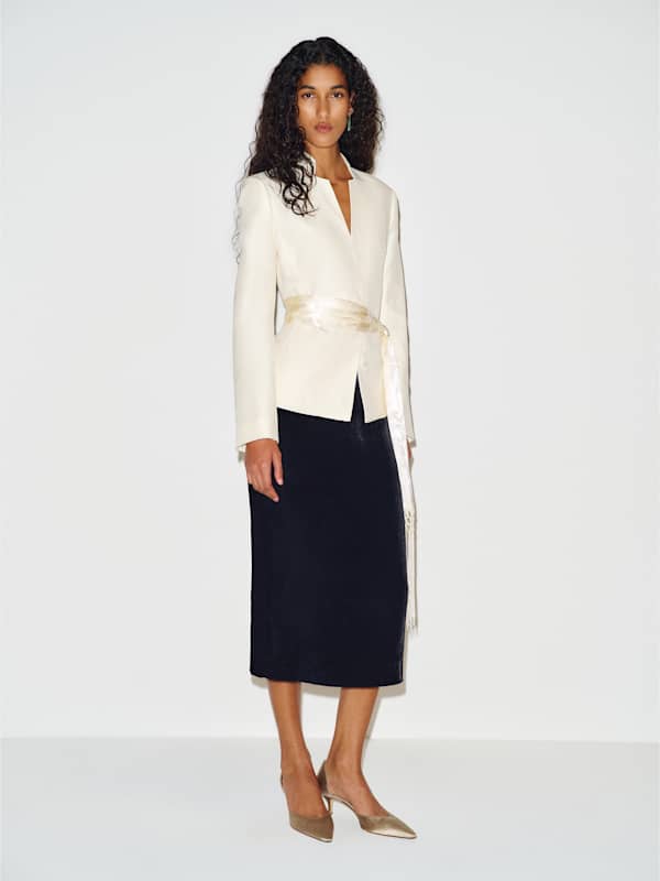 Helen Velvet Skirt - Black