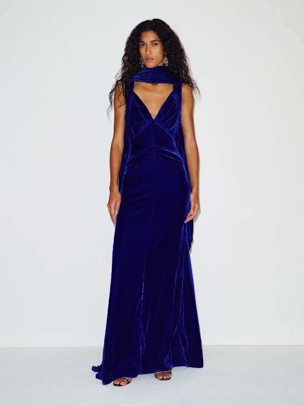 Red Carpet Scarf - Electric Blue