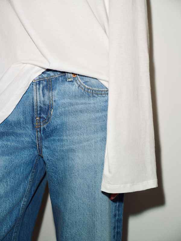 Wren Oversized Long Sleeve Tee - White