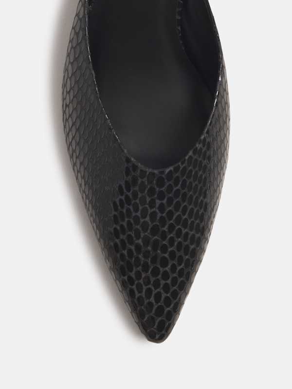 Wyler Heeled Mule - Black Snake