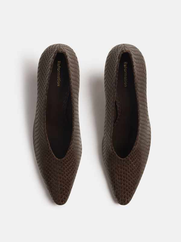 Calista High Pump - Espresso Snake