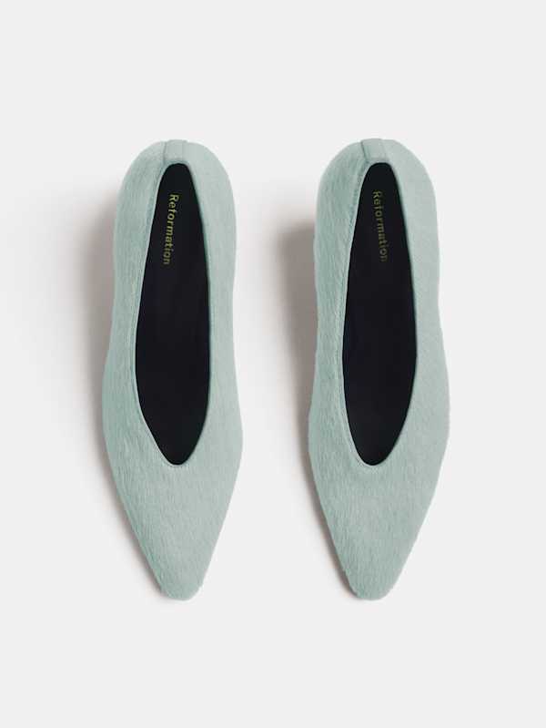 Calista High Pump - Glacial Blue Haircalf