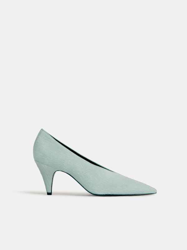 Calista High Pump - Glacial Blue Haircalf