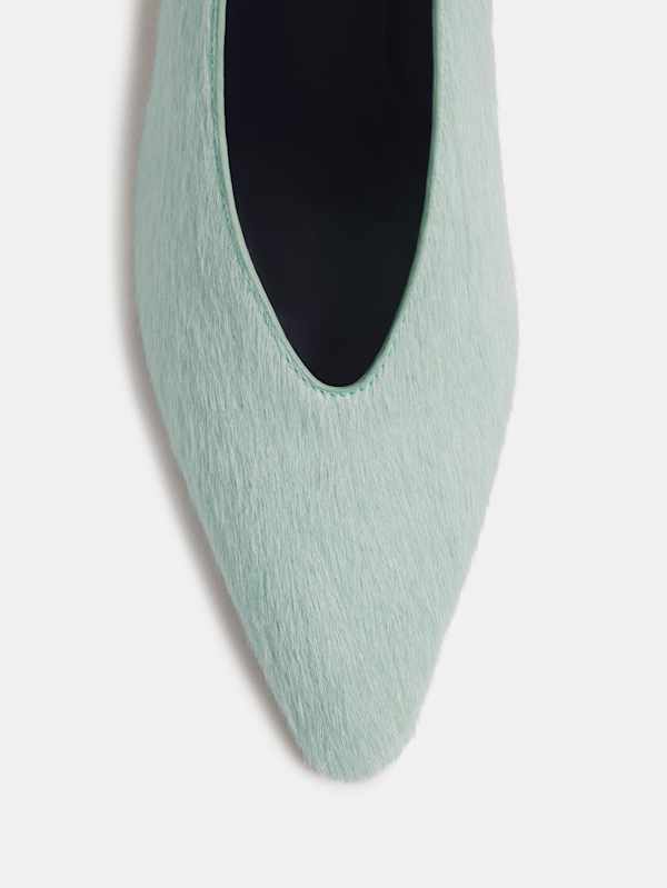 Calista High Pump - Glacial Blue Haircalf