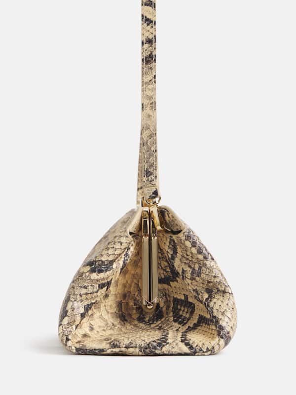 Lara Frame Bag - Warm Snake Leather