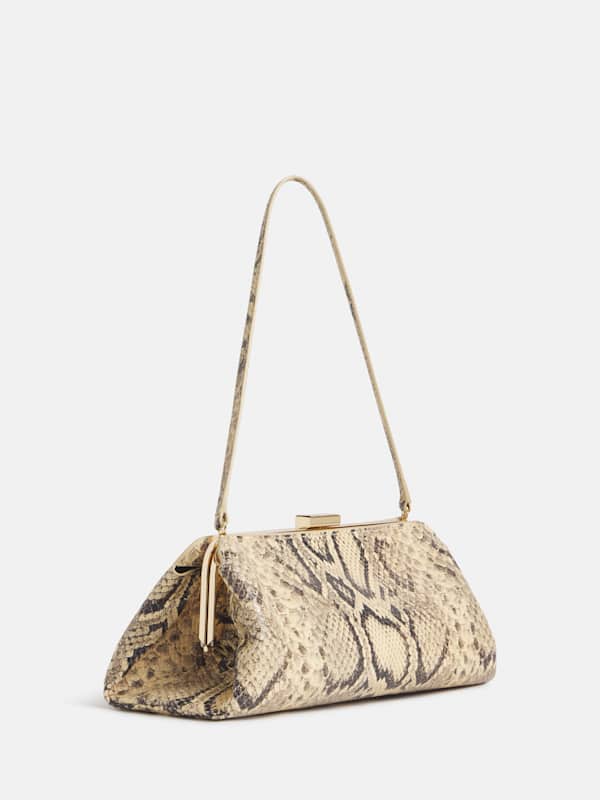 Lara Frame Bag - Warm Snake Leather