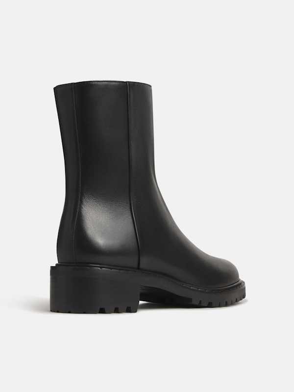 Nancy Ankle Boot - Black Leather