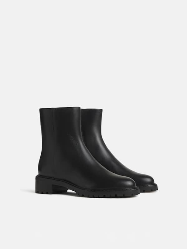 Nancy Ankle Boot - Black Leather