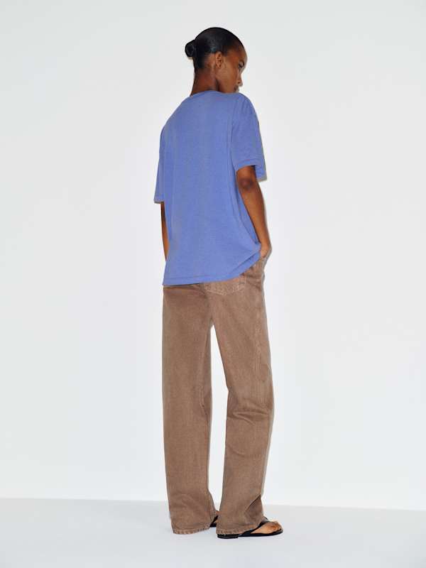 Patagonia W'S '95 Oval Logo Oversized T-Shirt - Diver Blue
