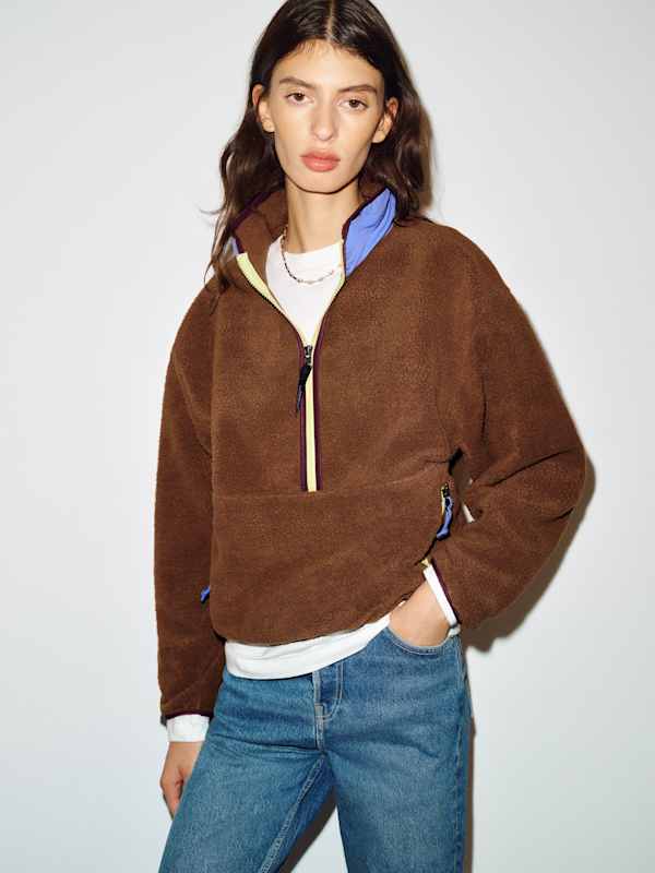 Patagonia W's Shearling Recrafted Marsupial - Beer Bottle Brown