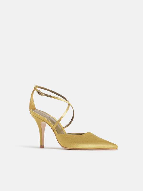 Pari Pump - Gold Textile