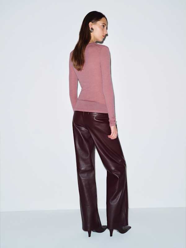Jesse Sheer Regenerative Merino Sweater Top - Memory Lane