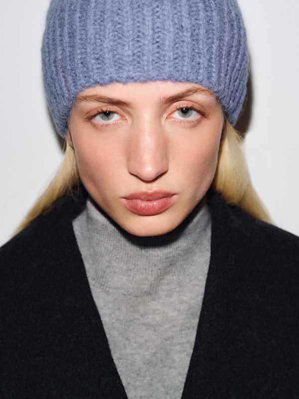 Cady Alpaca Beanie - Cornflower