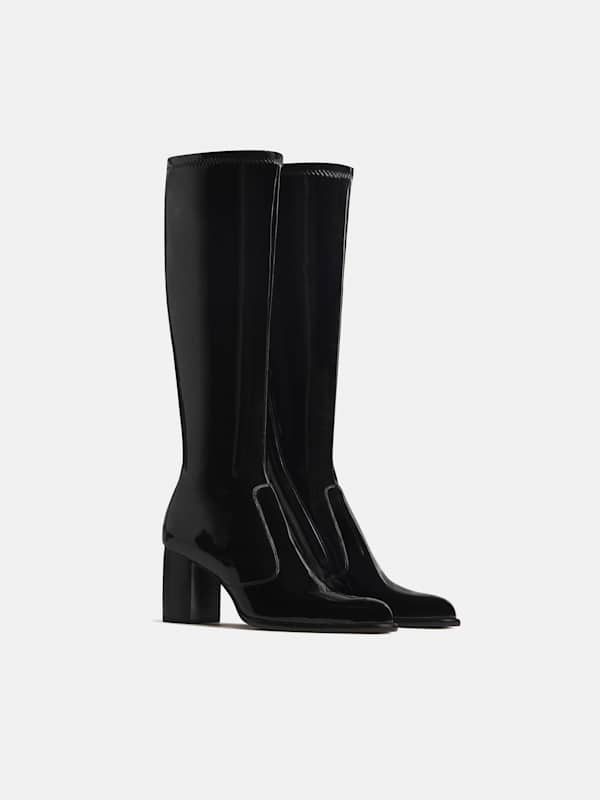 Bottes Phenomenal - Noir stretch verni