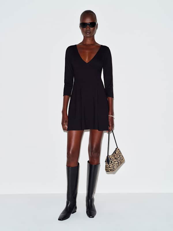 Robe en maille Beba - Noir