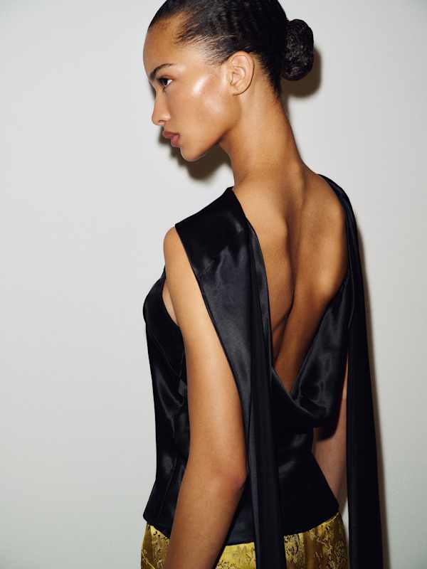Nikita Silk Top - Black