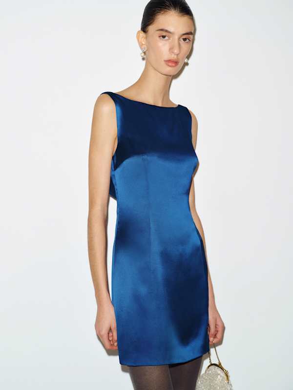 Jayna Silk Dress - Caspian