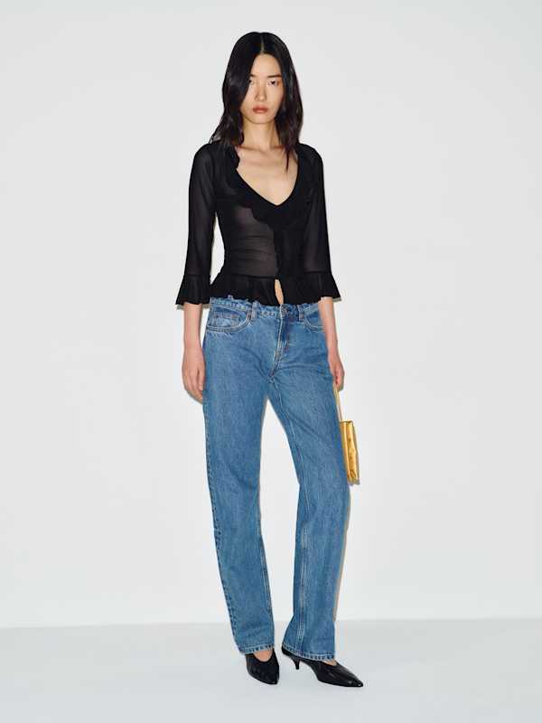 Indigo Knit Top - Black