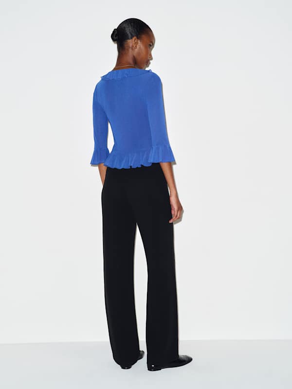 Indigo Knit Top - Cobalt