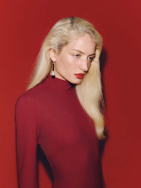 Sandy Knit Dress - Pomegranate
