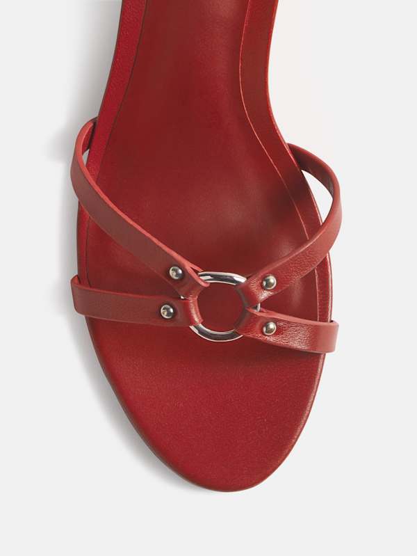 Bondage Kitten Mule - Ladybug Leather